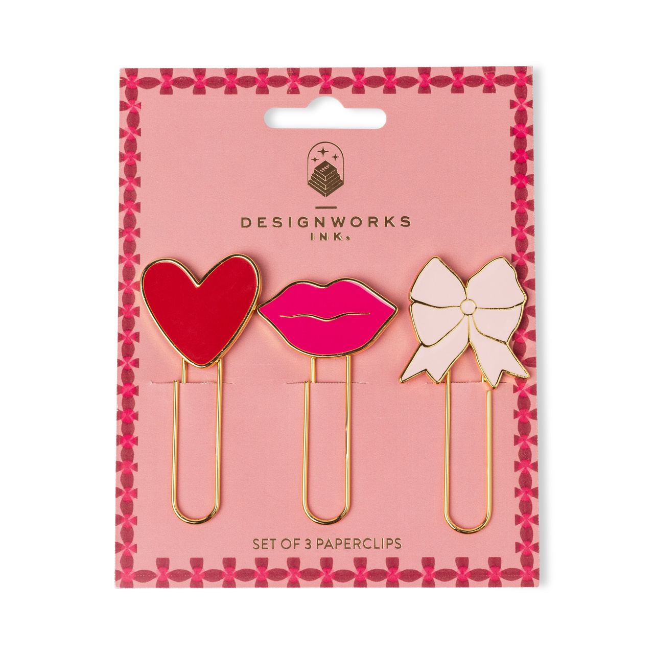 Set med 3 stora gem med motiv– Kärlek