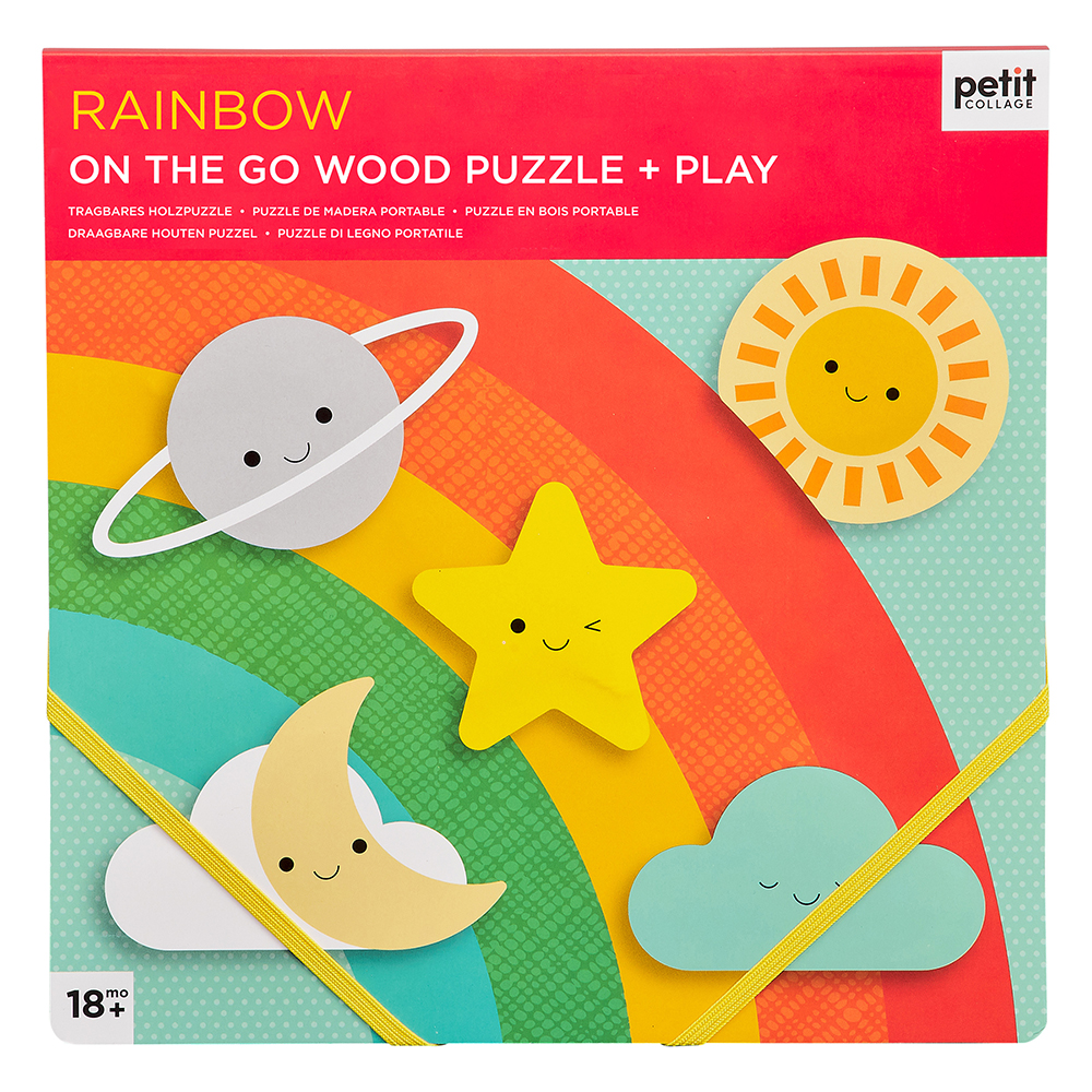 Chunky Wood Puzzle Rainbow