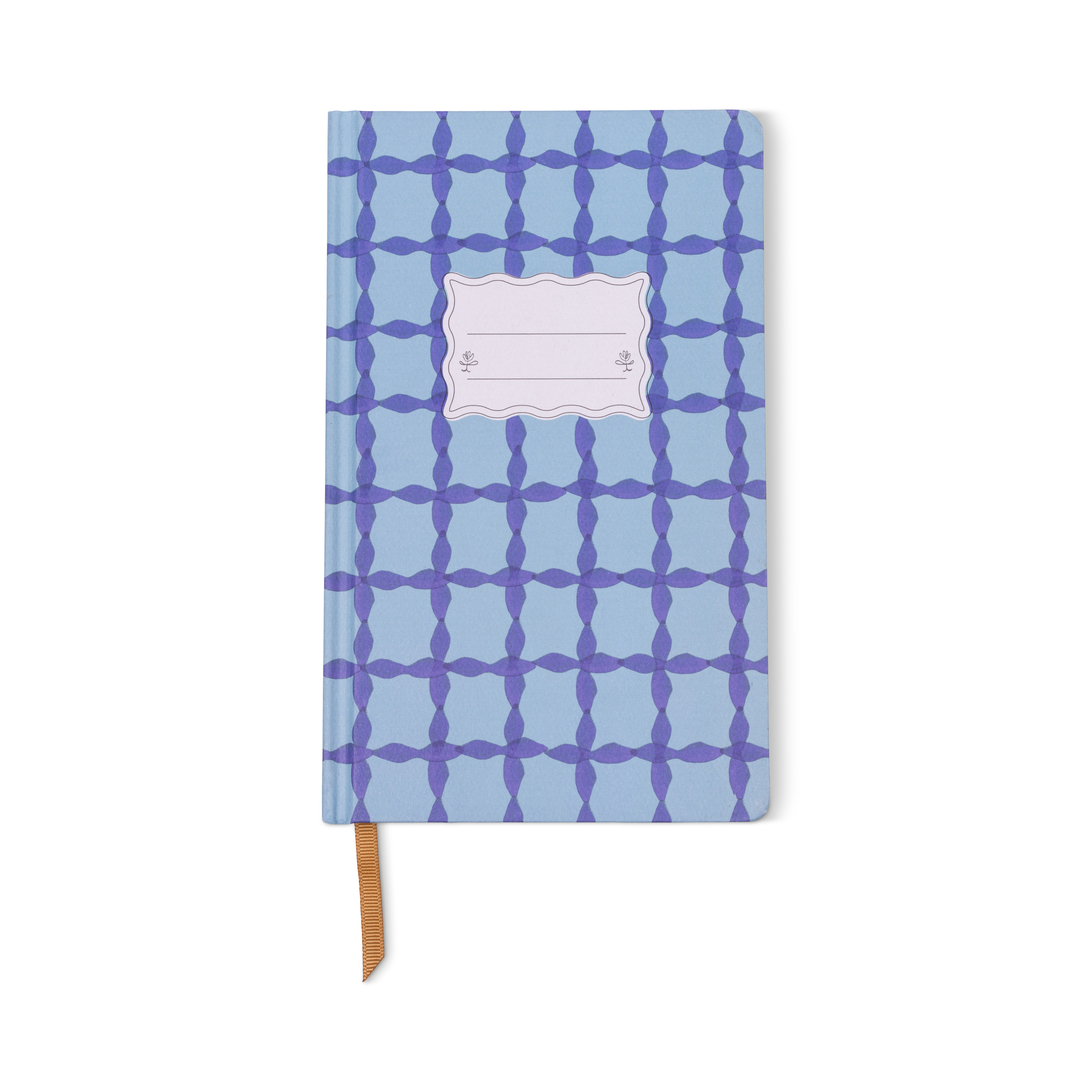Tulip Journal - Blue Lattice