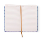 Skrivbok Tulip - Blå vävmönster