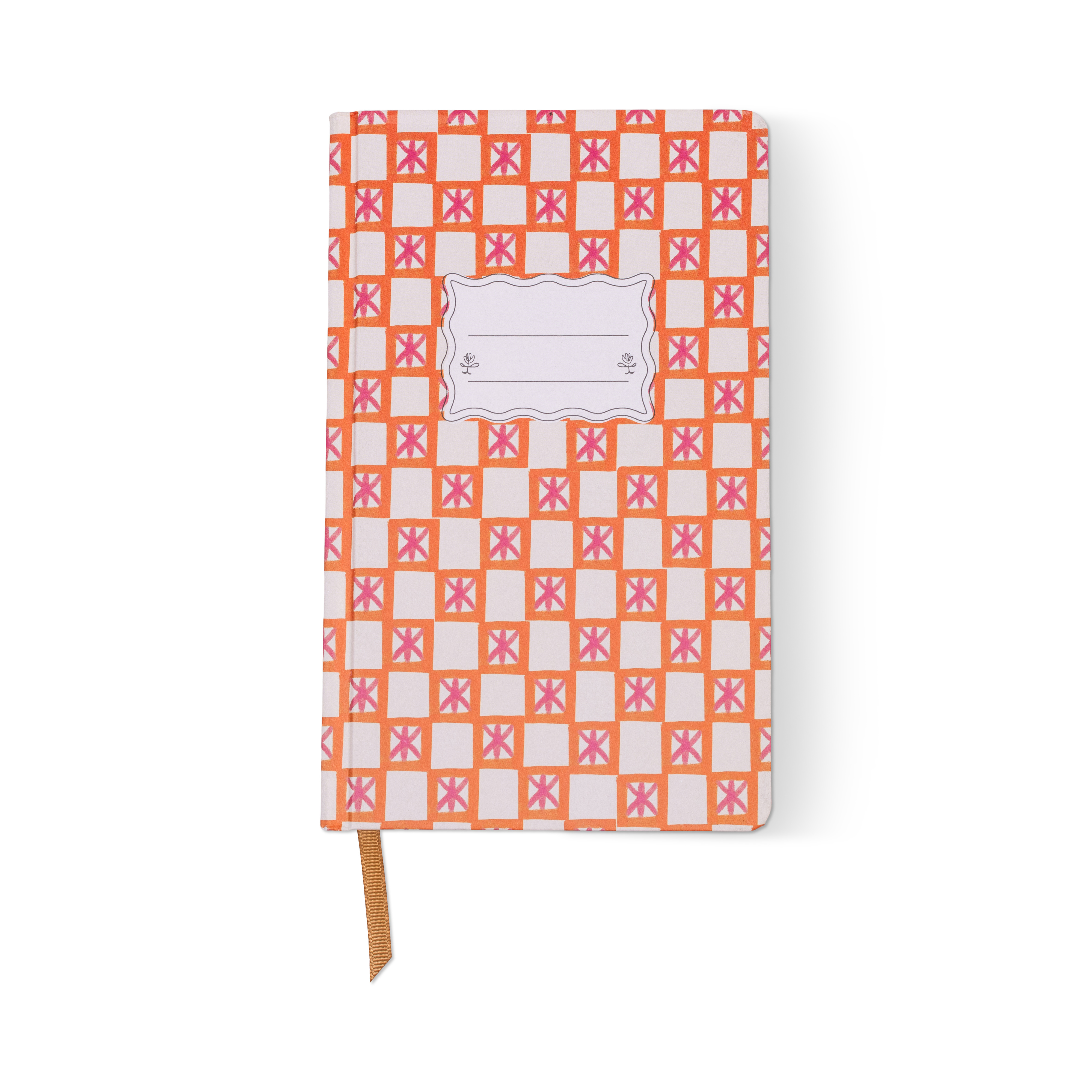 Tulip Journal - Orange Check