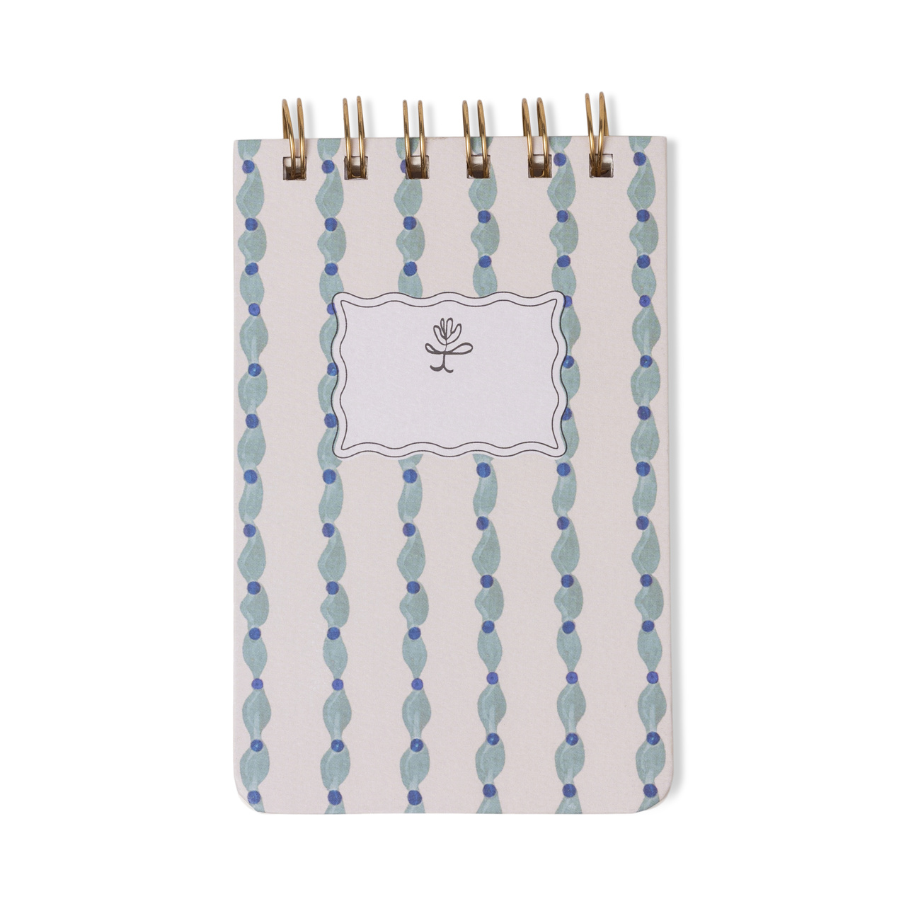 Anteckningsblock Tulip -  Vågigt blått