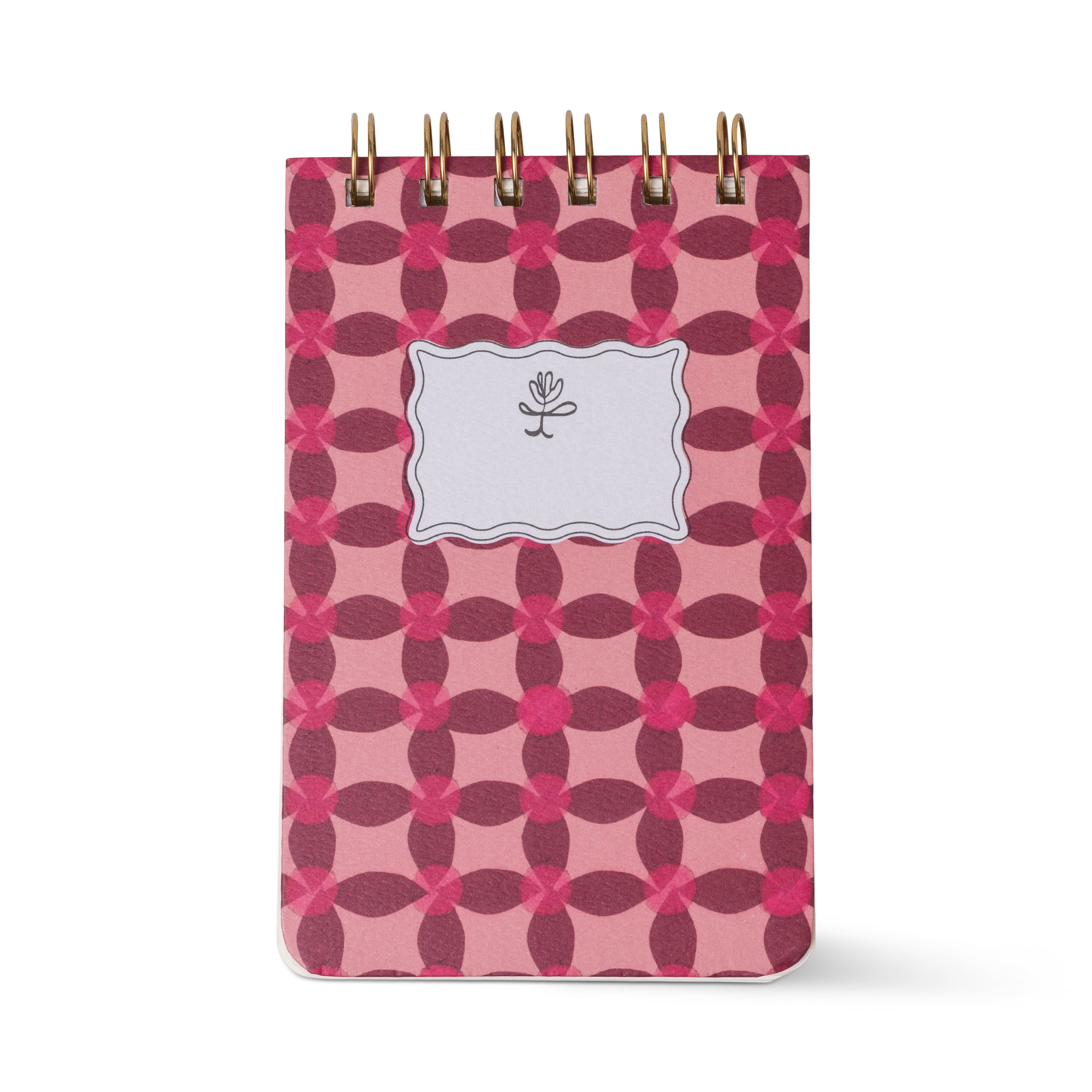 Tulip Twin Wire Notepad - Pinwheel Pink