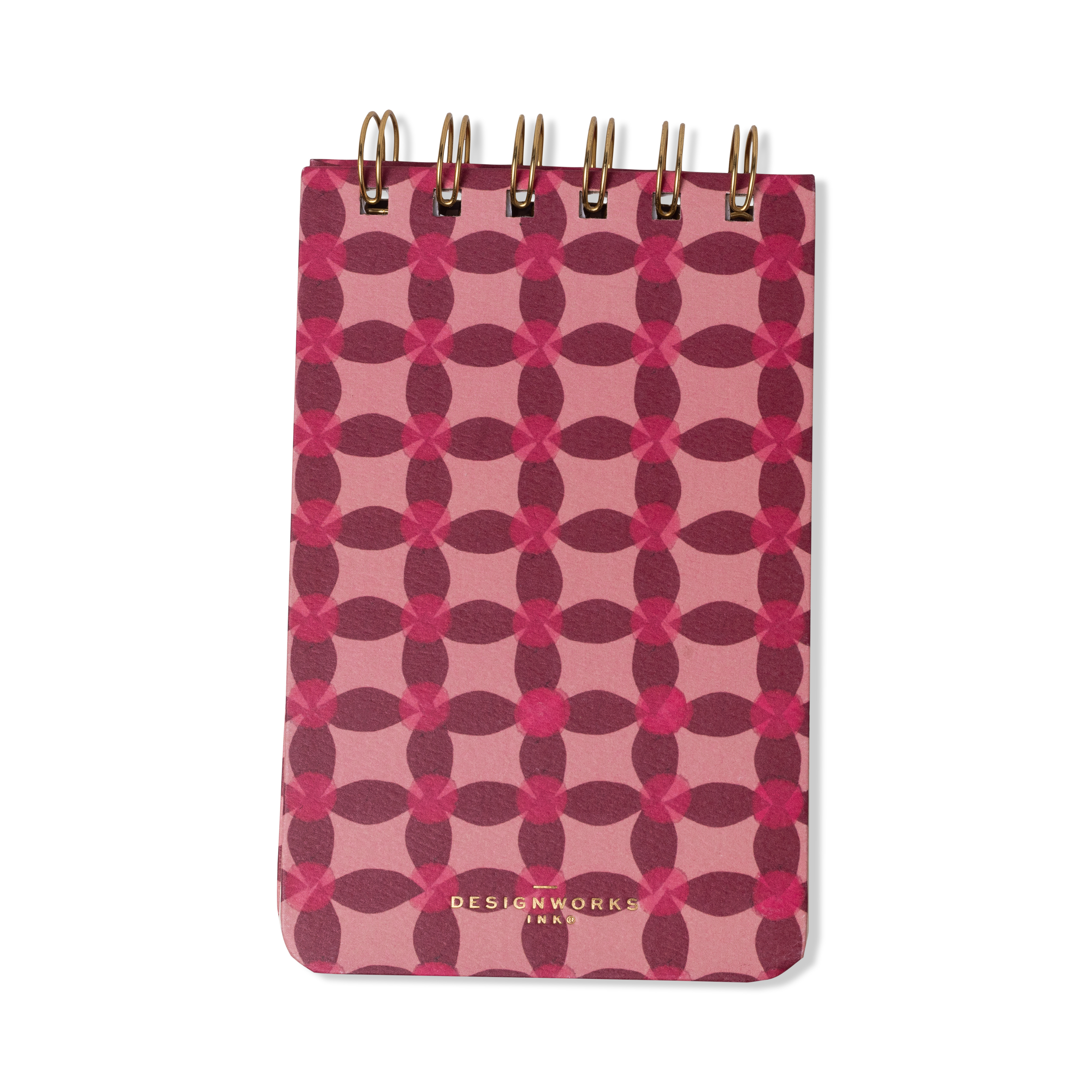 Tulip Twin Wire Notepad - Pinwheel Pink
