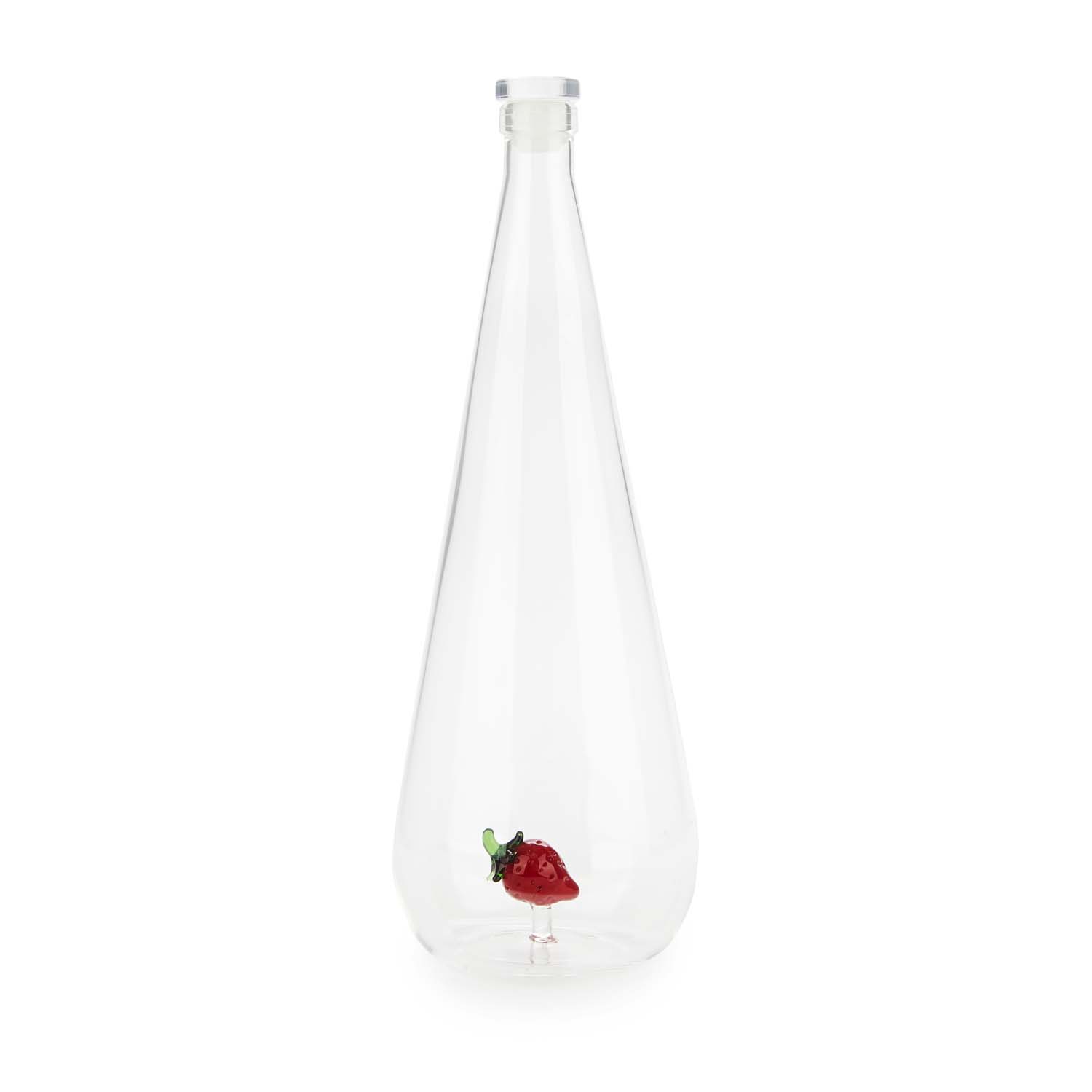 Bottle Botanical Strawberry 1,0l, Borosilicate Glass