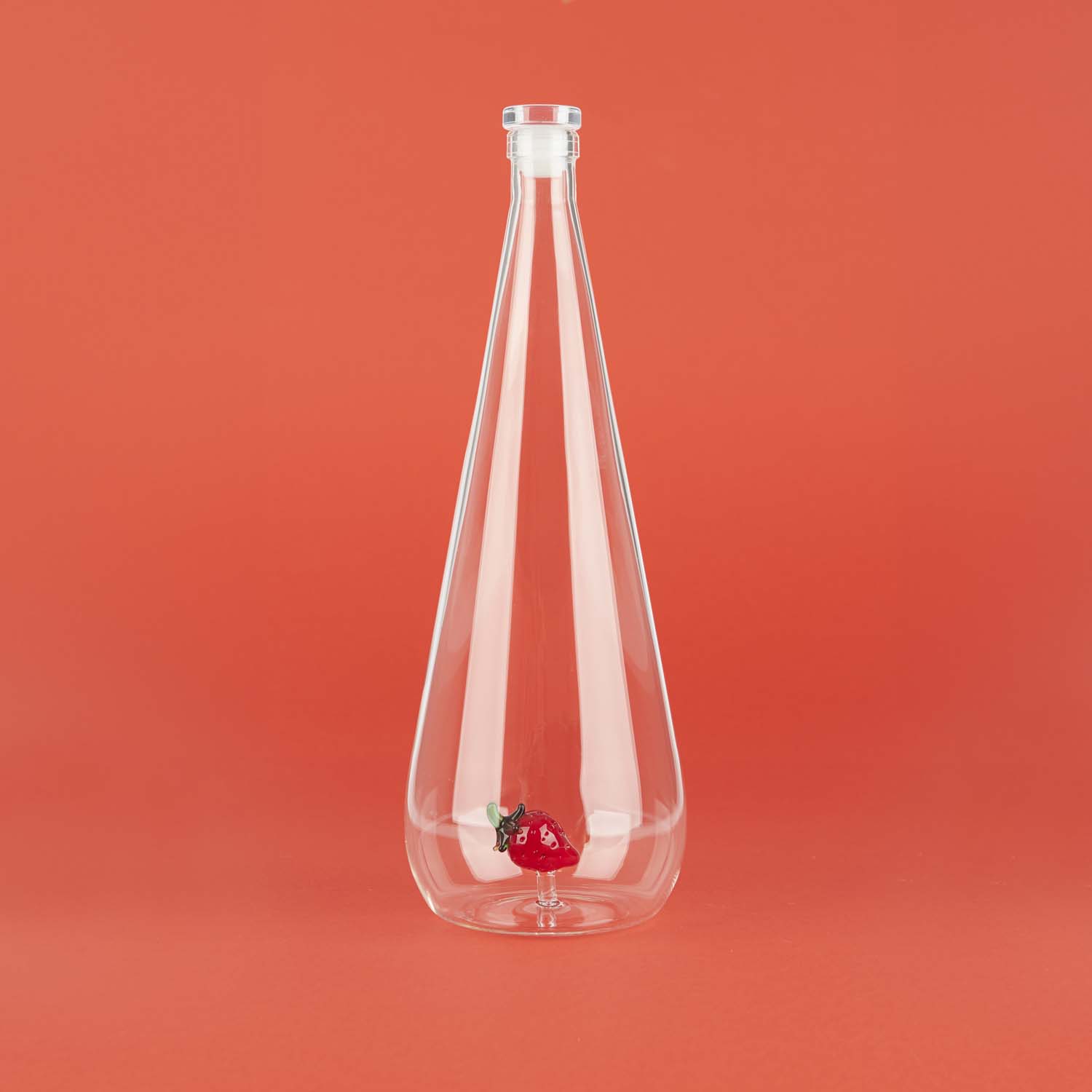 Bottle Botanical Strawberry 1,0l, Borosilicate Glass