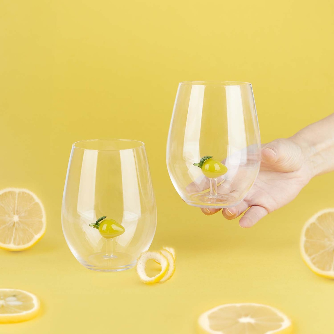 Dricksglas Botanical, Citron, set med 2