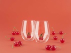 Dricksglas Botanical, Körsbär , set med 2