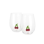 Dricksglas Botanical, Körsbär , set med 2