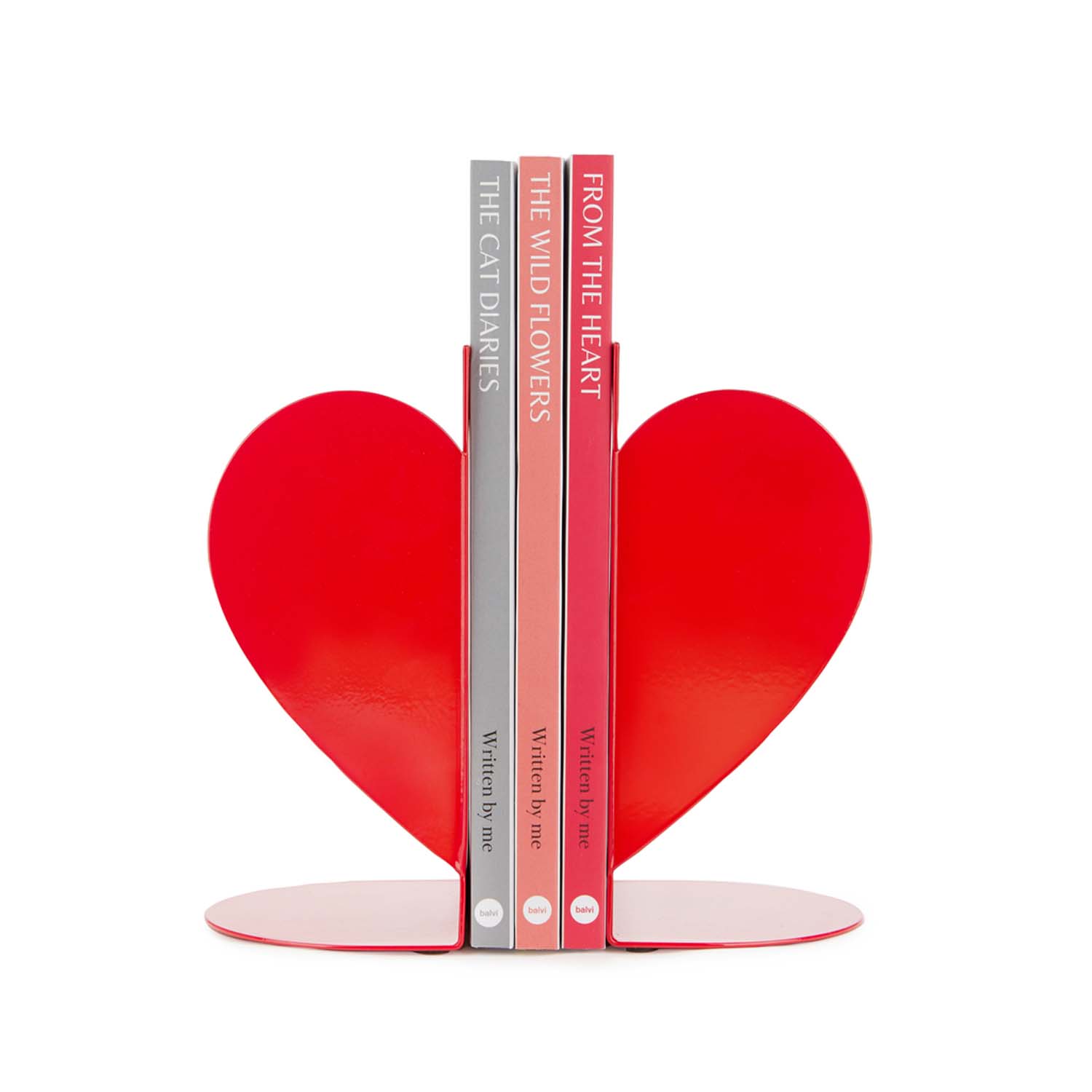 Bookend Double Red Heart