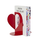 Bokstöd Dubbelt  Rött hjärta