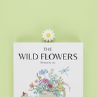 Bokmärke Blomma, Prästkrage, Vit