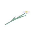 Bokmärke Blomma, Prästkrage, Vit