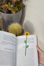Bokmärke Blomma, Solros, Gul