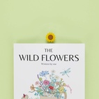 Bokmärke Blomma, Solros, Gul