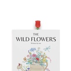 Bokmärke Blomma, Ros Röd