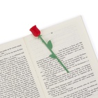 Bokmärke Blomma, Ros Röd