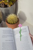 Bokmärke Blomma, Vildros Rosa