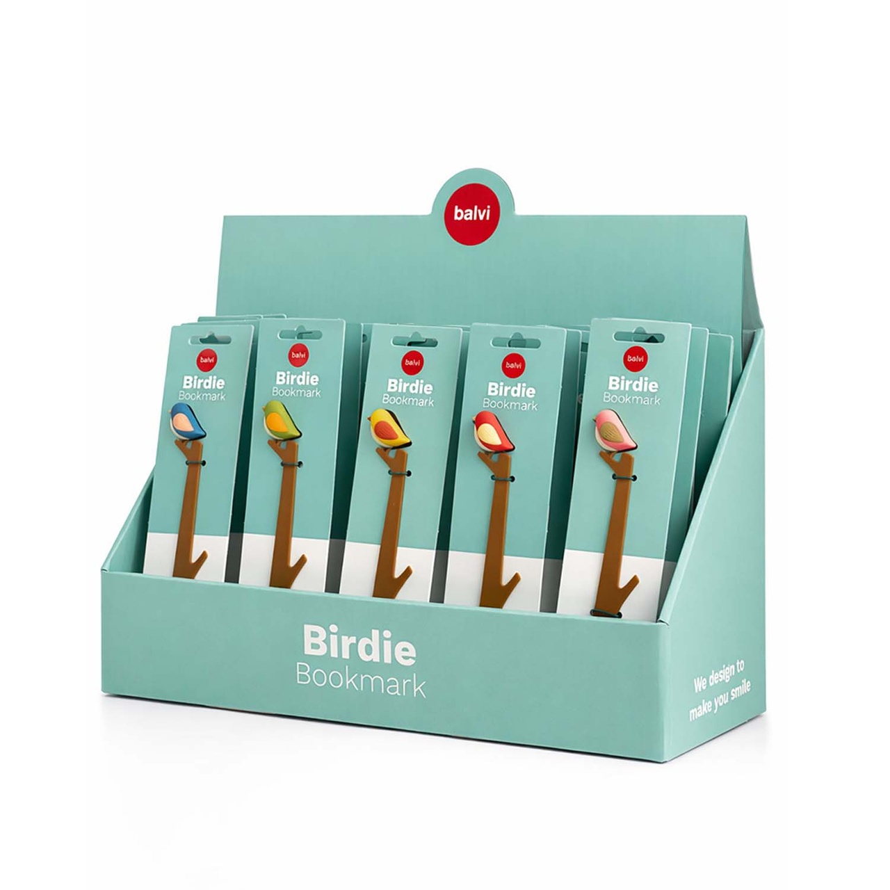 Bokmärken i display Birdie- småfåglar