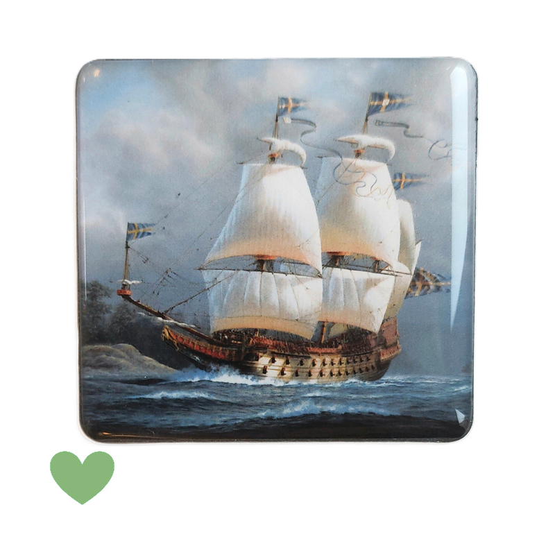 Magnet kvadratisk med klar harts lins 60x60 mm