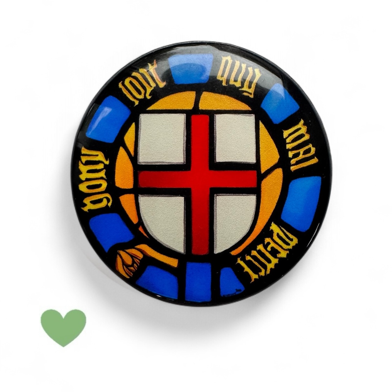 Magnet rund med klar hartslins 60 mm Ø