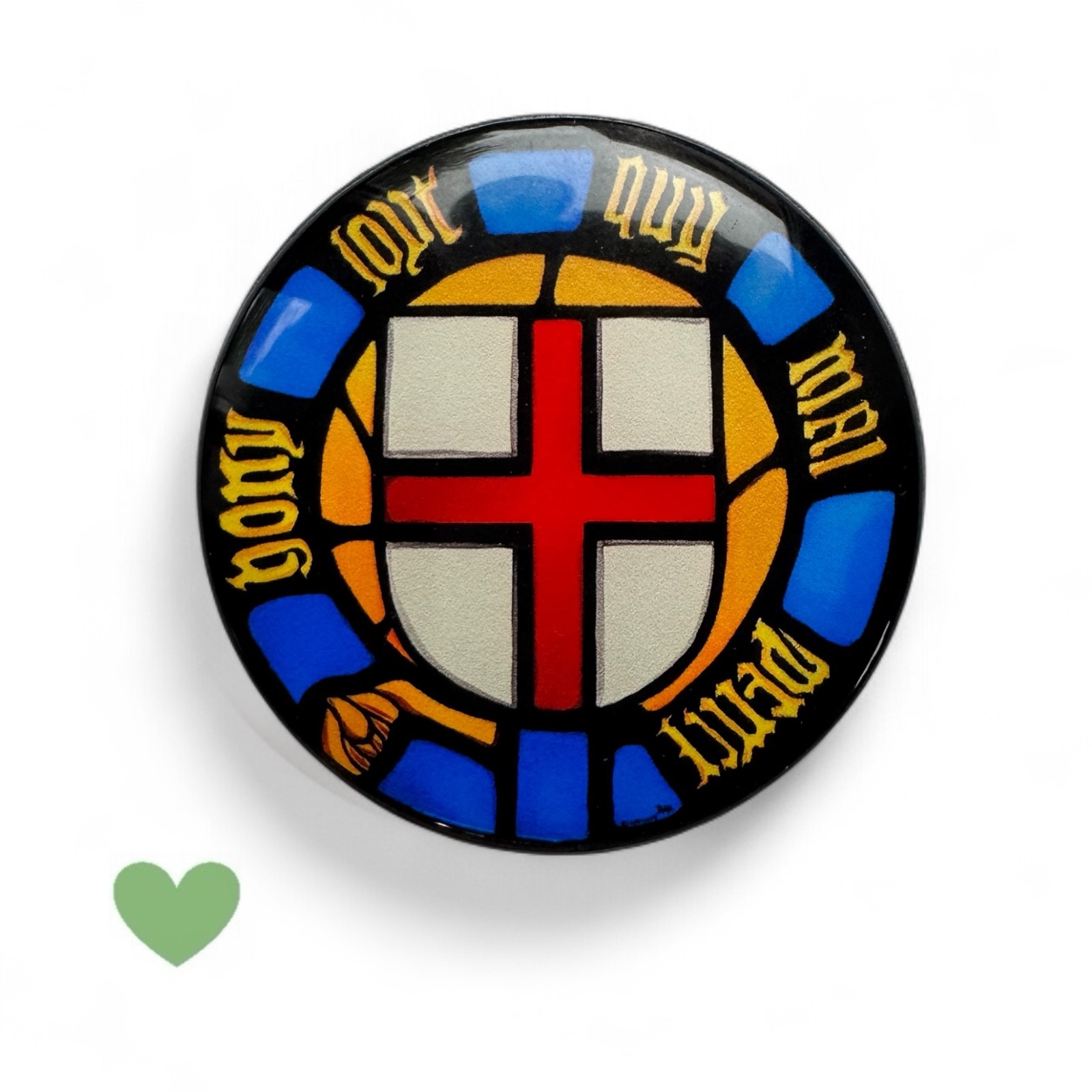 Magnet rund med klar hartslins 60 mm Ø