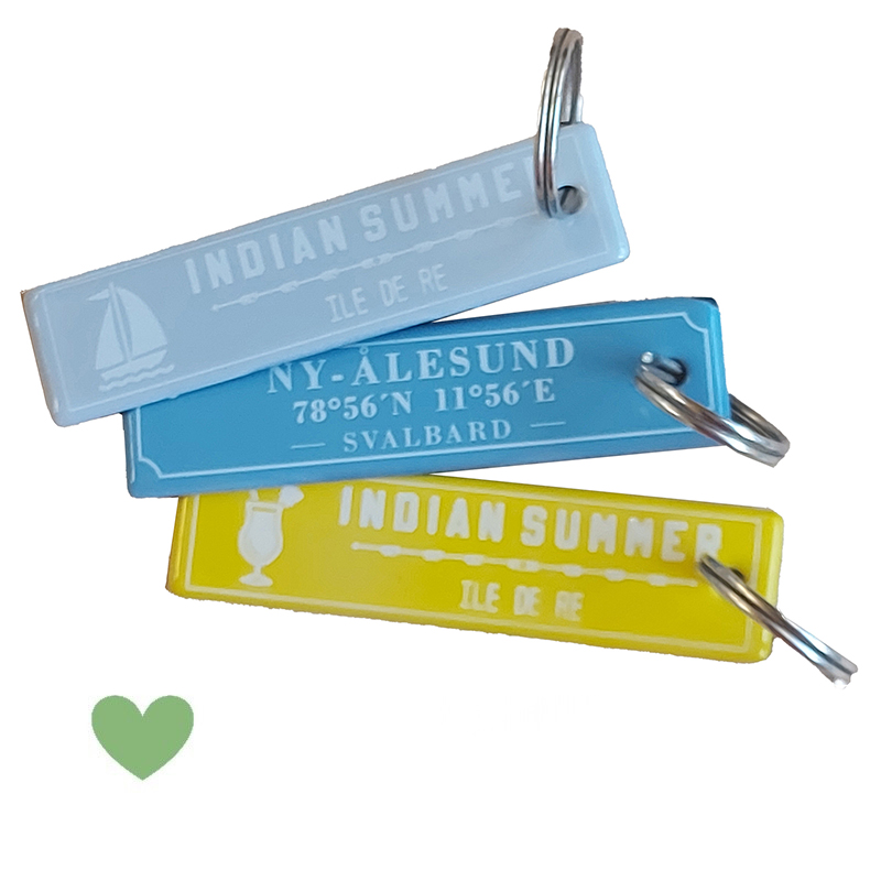 Nyckelring Emaljerad panorama 2x8cm