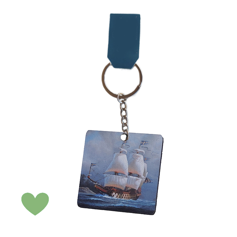 Wooden Keyring squared