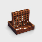 Träspel Four- fyra i rad med kulor