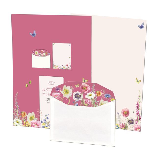 Brevpapper Ängsblommor Rosa