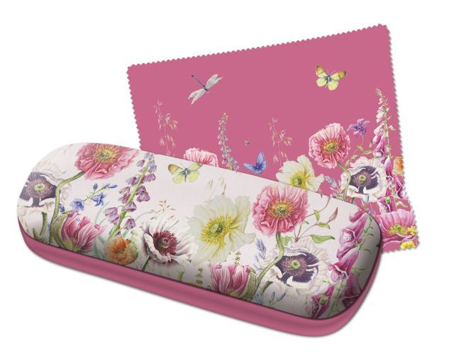 Glasögonfodral Ängsblommor Rosa