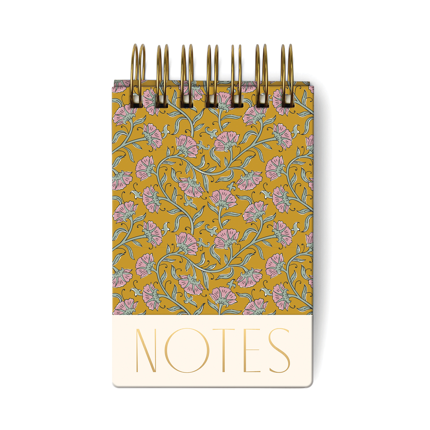 Spiral notebook Twin Wire - Vintage Floral green