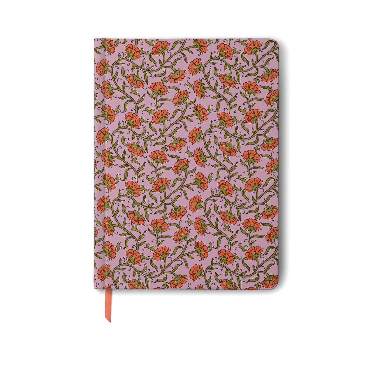 Stor Skrivbook Soft Touch - Vintage Floral Rosa