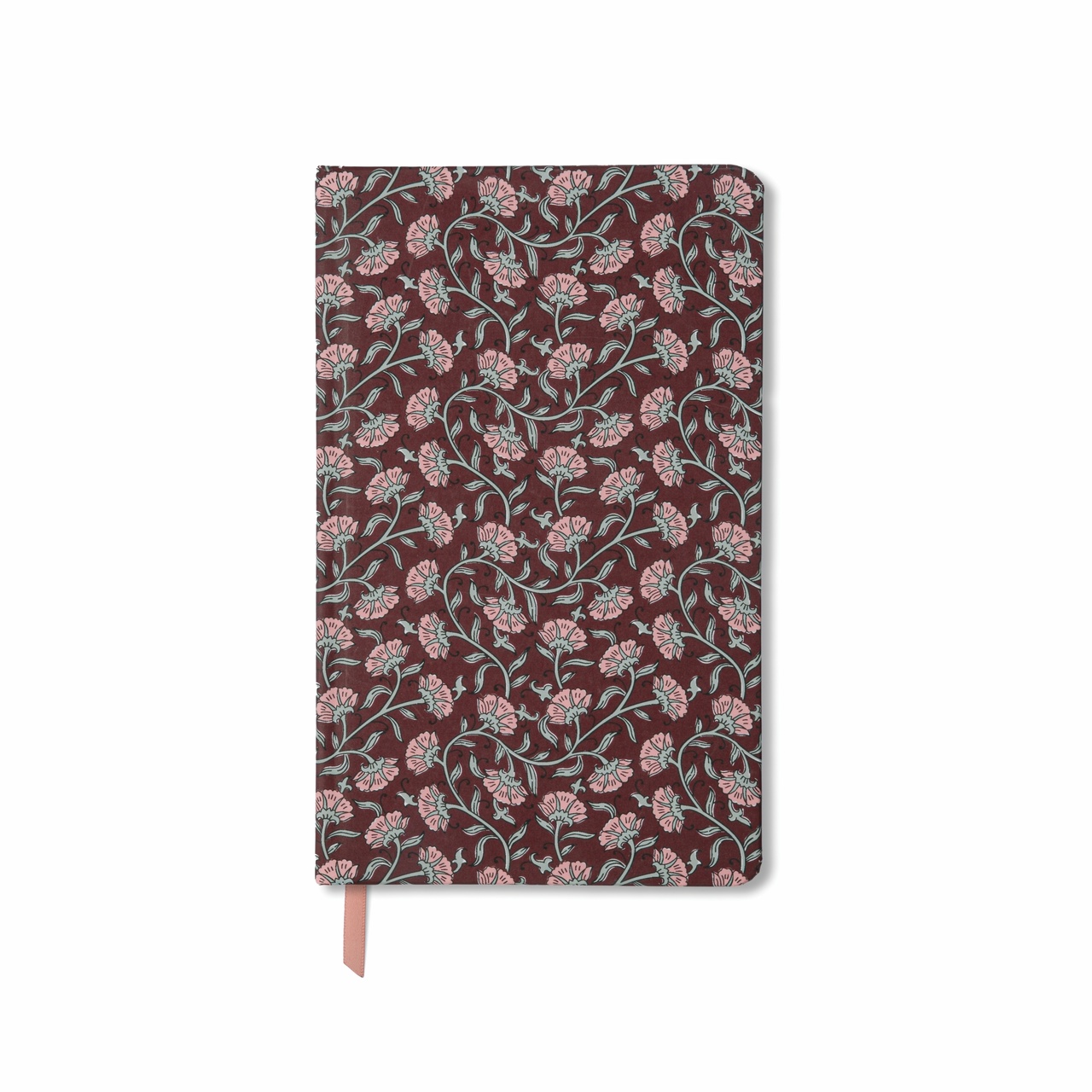 Anteckningsbok SoftTouch -Vintage Floral Vinrött