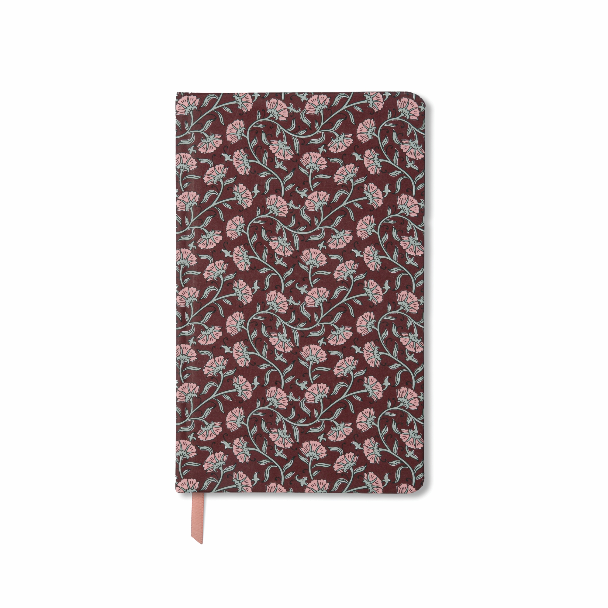 Anteckningsbok SoftTouch -Vintage Floral Vinrött