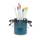 Pen och Glasögonhållare , Nosy Buddy , Turkos Keramik