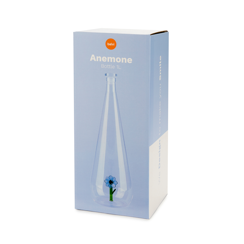 Bottle Botanical Anemone 1.0l, Borosilicate glass