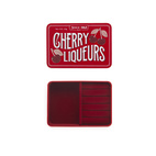 Smyckesförvaring Cherry Liqueur, Röd Metall