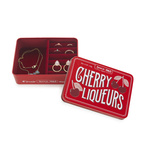 Smyckesförvaring Cherry Liqueur, Röd Metall