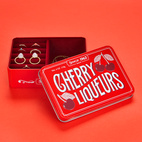 Smyckesförvaring Cherry Liqueur, Röd Metall