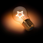Sladdlös Glödlampa Stjärna