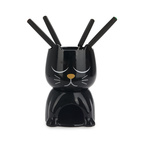Fondue Set Svart Katt , Keramik