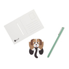 Magnetiskt bokmärke på Vykort Hund Snoop