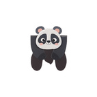 Magnetiskt bokmärke på Vykort Panda