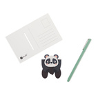 Magnetiskt bokmärke på Vykort Panda
