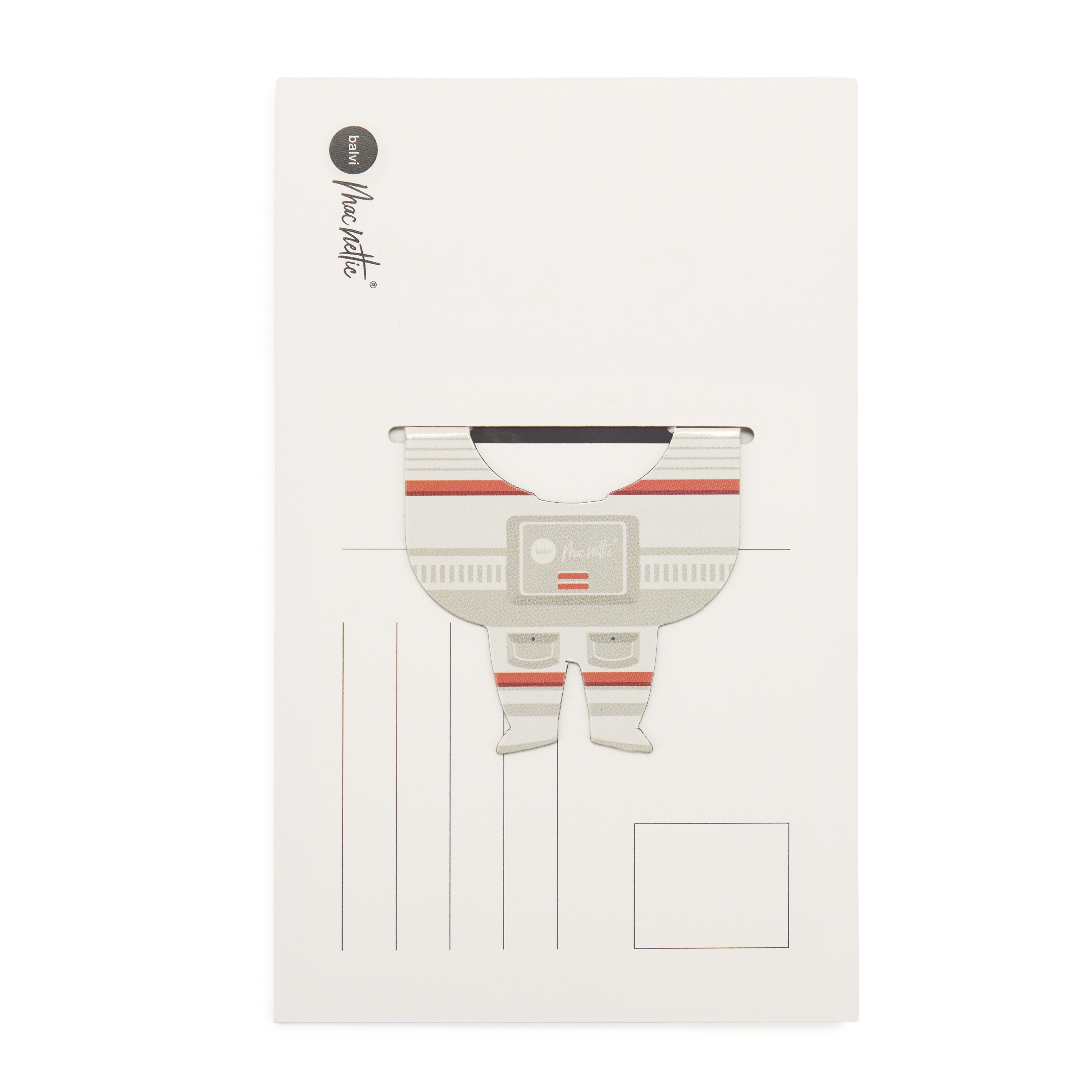 Magnetiskt bokmärke på Vykort Astronaut
