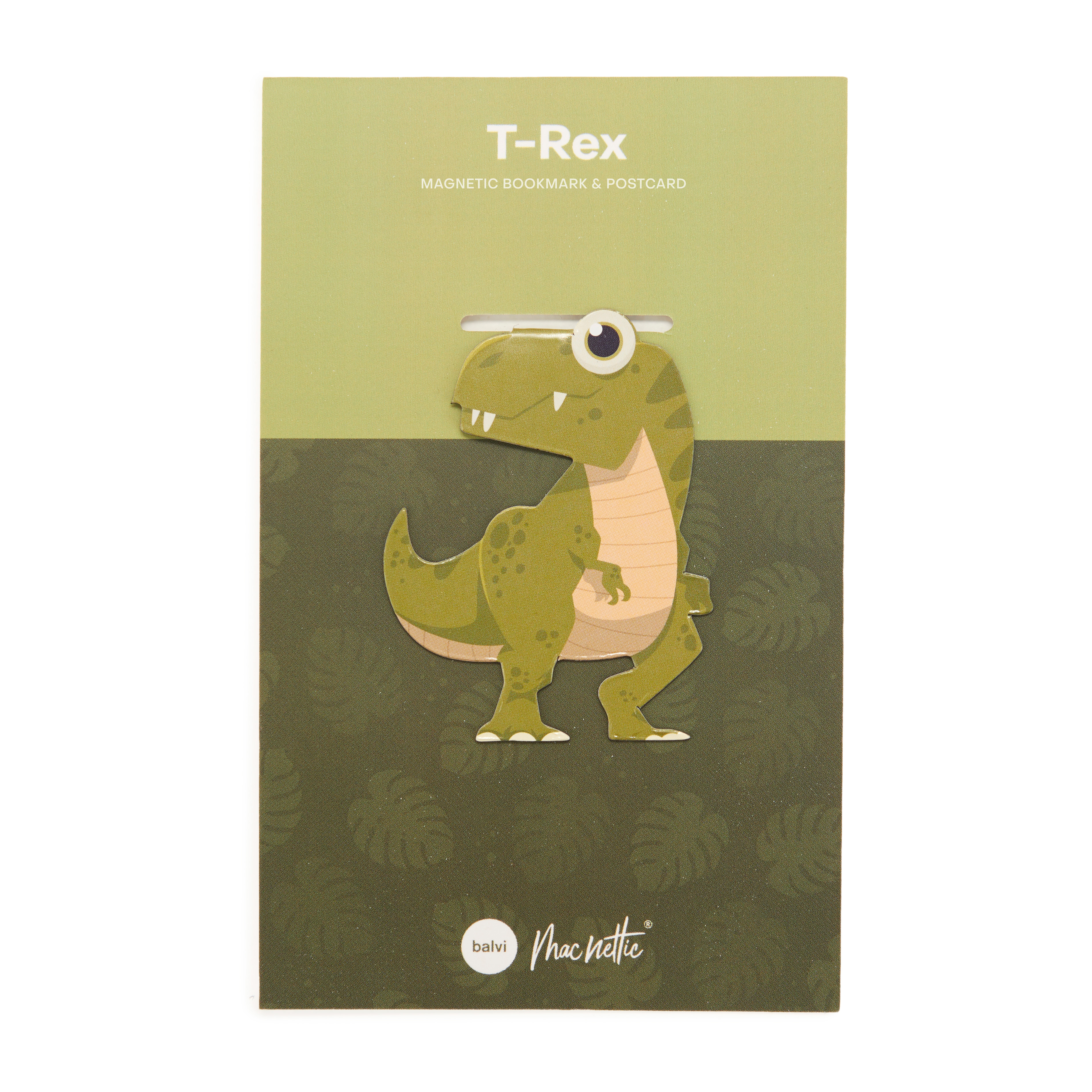 Magnetiskt bokmärke på Vykort T-Rex