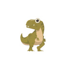 Magnetiskt bokmärke på Vykort T-Rex