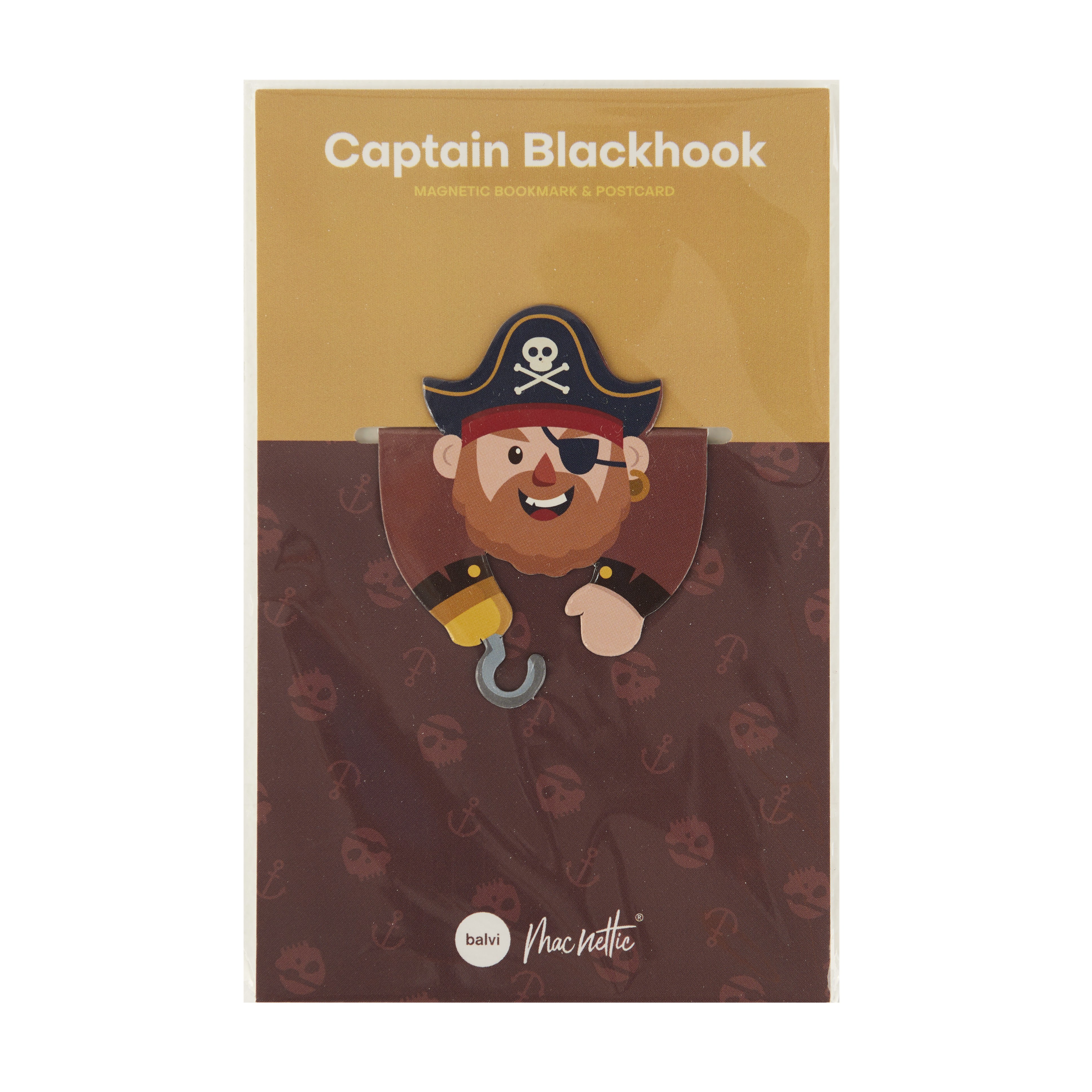 Magnetic bookmark on Postcard Captain Blackhook