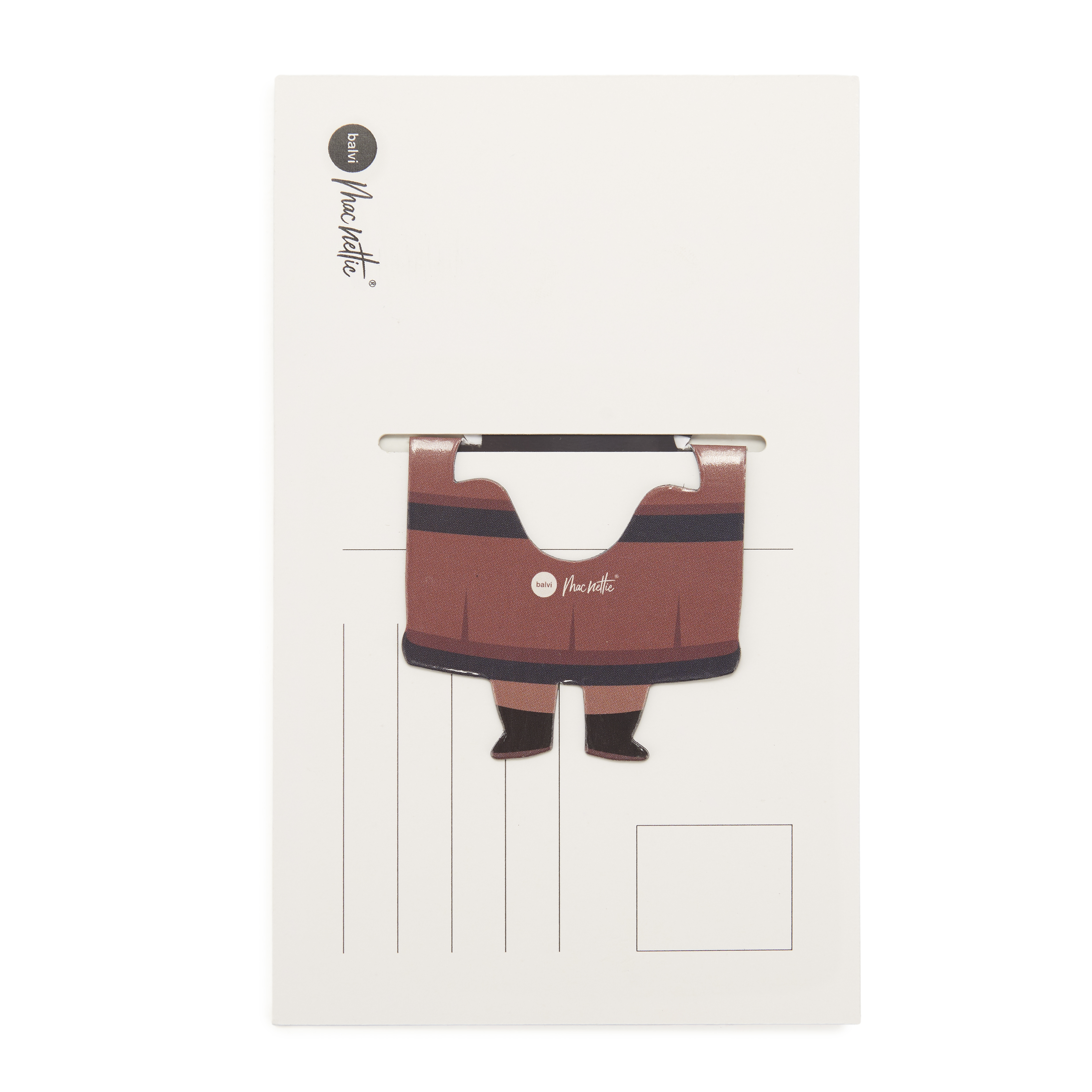 Magnetic bookmark on Postcard Captain Blackhook